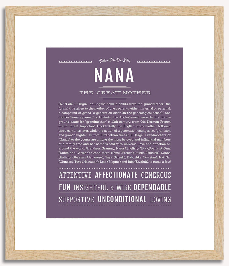 Nana | Name Art Print