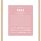 Nana | Name Art Print