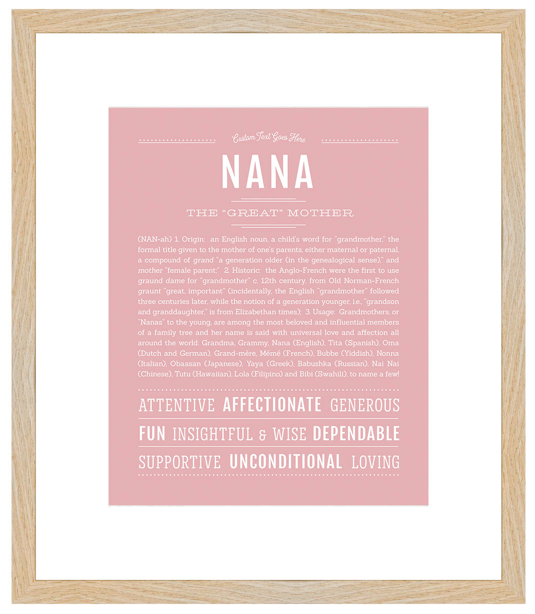 Nana | Name Art Print