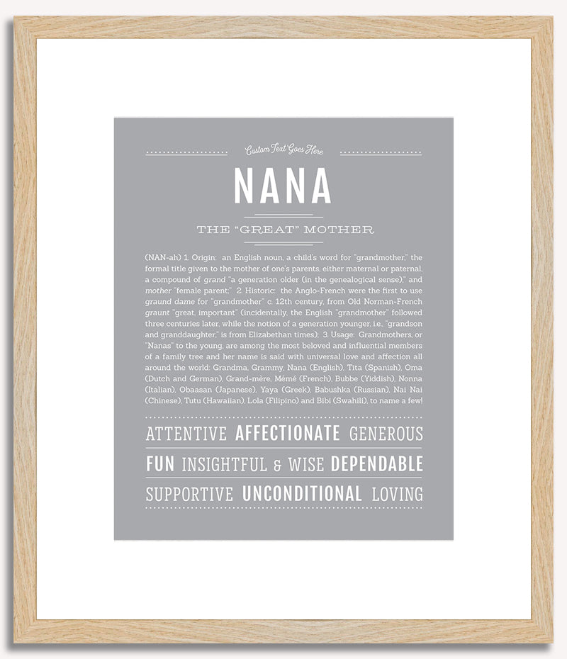 Nana | Name Art Print