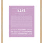 Nana | Name Art Print