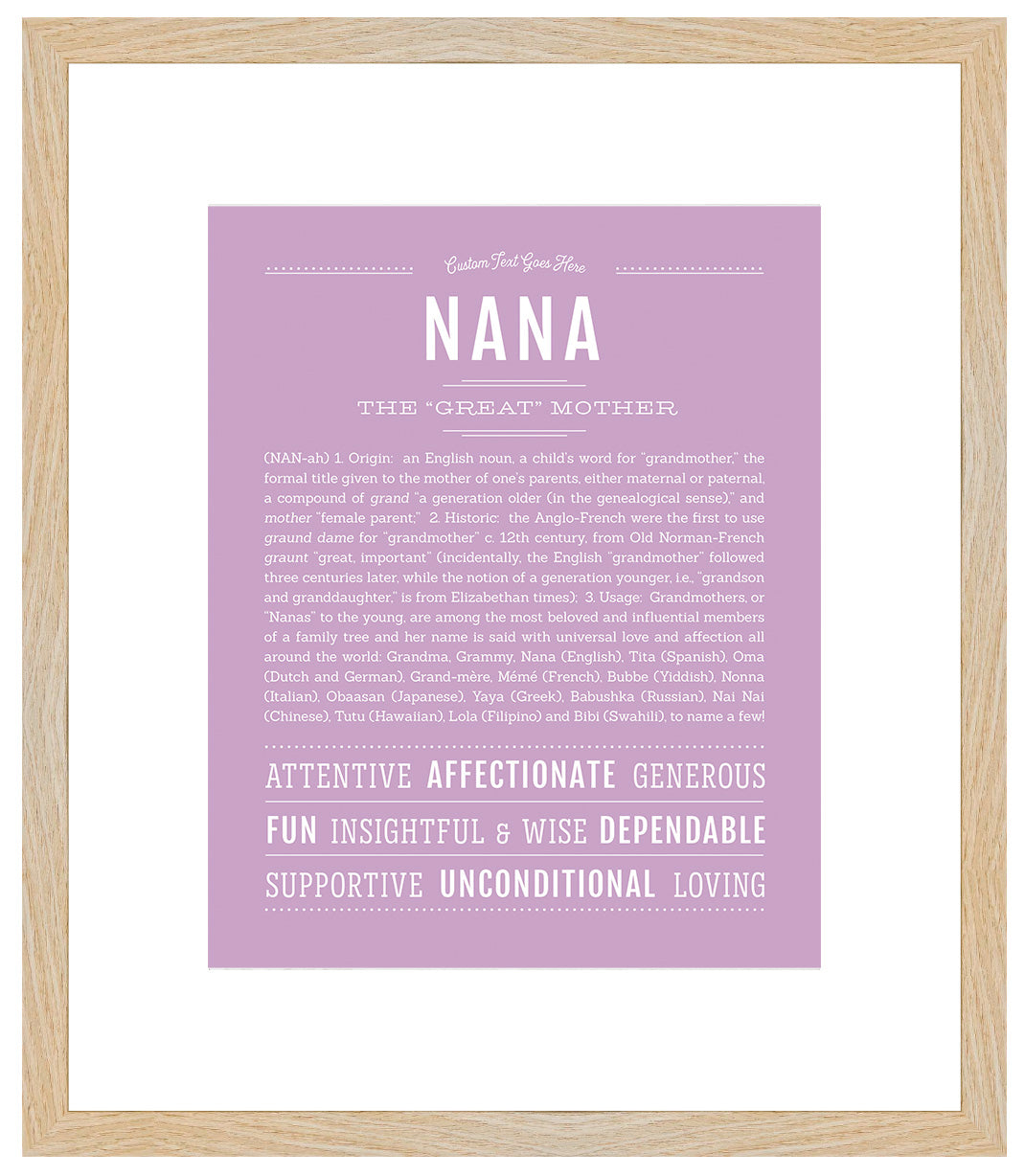 Nana | Name Art Print