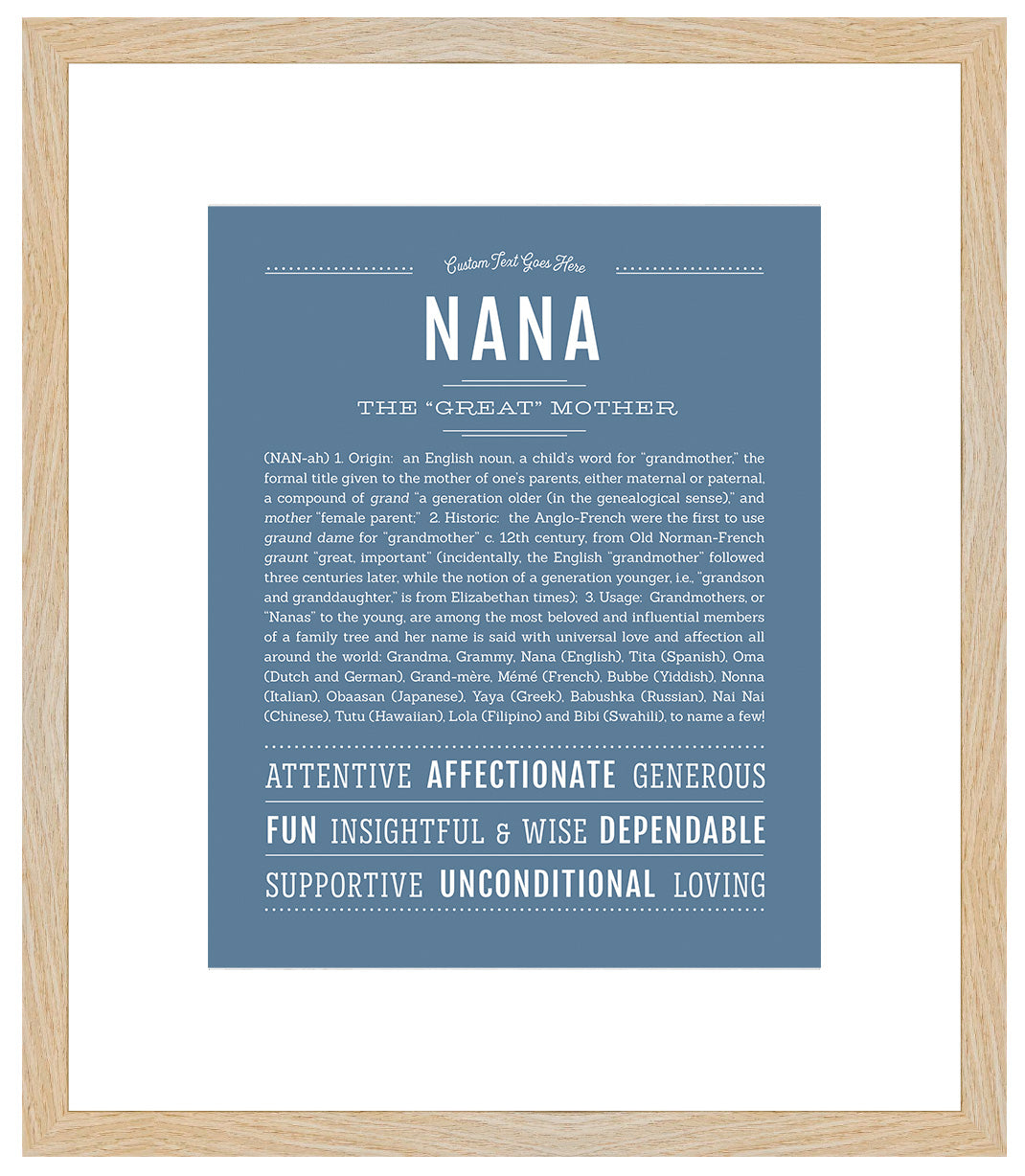 Nana | Name Art Print