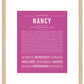 Frame Options | Dark Pink | Maple Frame, Matted