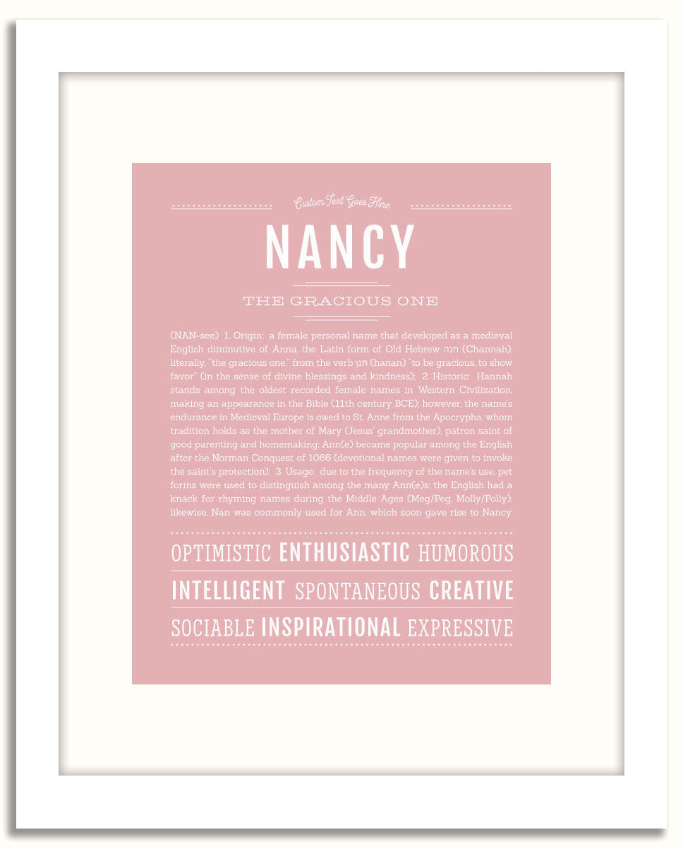 Frame Options | Dusty Rose | White Frame, Matted