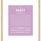 Frame Options | Lilac | Maple Frame, Matted