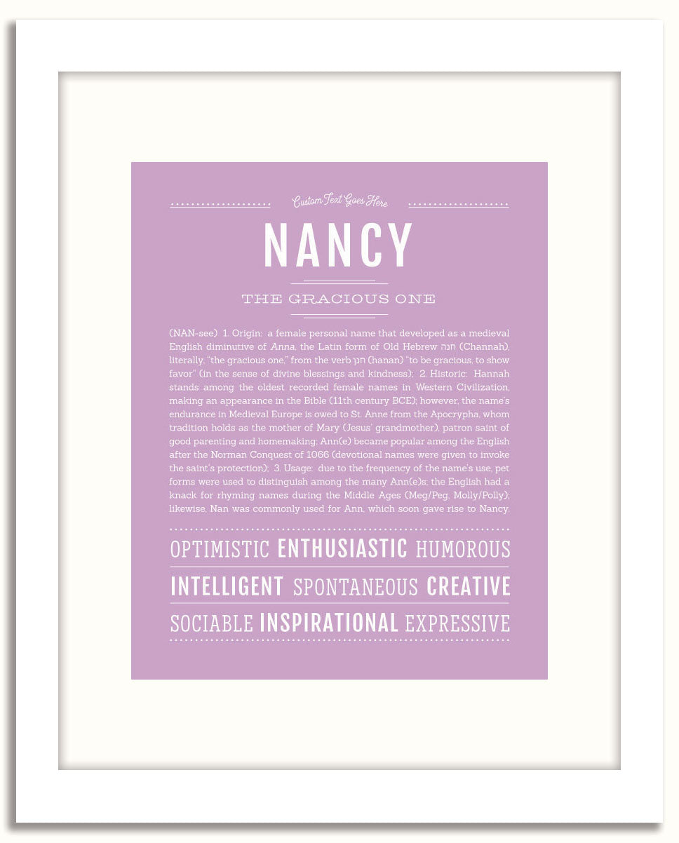 Frame Options | Lilac | White Frame, Matted