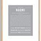 Naomi | Name Art Print