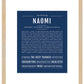 Naomi | Name Art Print