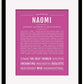 Frame Options | Dark Pink | Black Frame, Matted