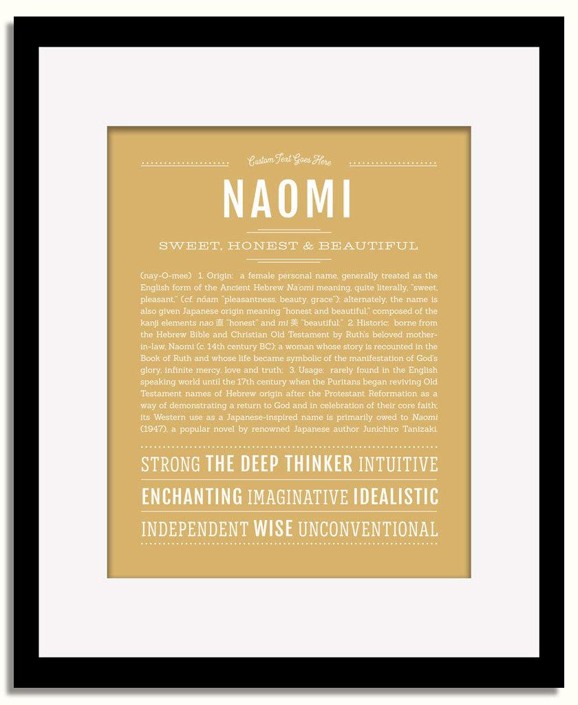 Frame Options | Matte Gold | Black Frame, Matted