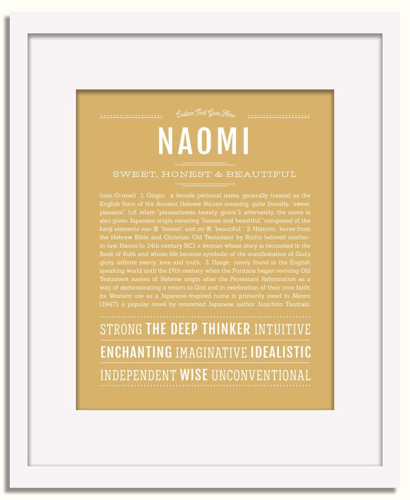 Frame Options | Matte Gold | White Frame, Matted