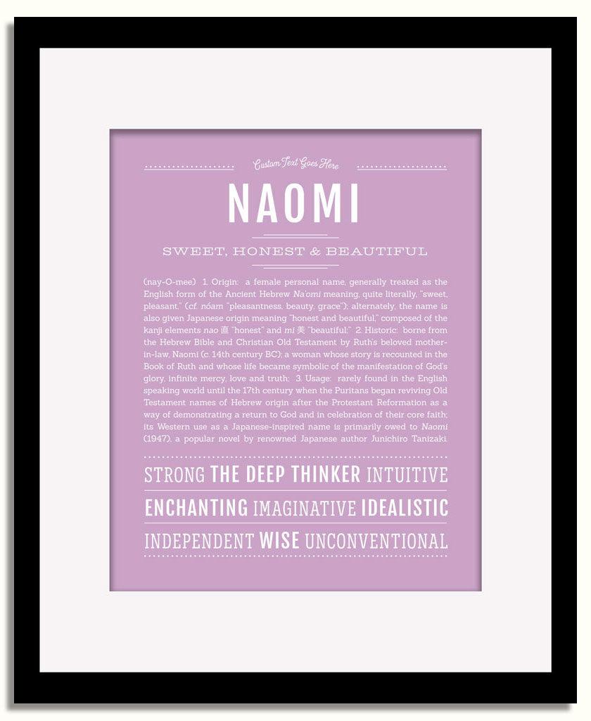 Frame Options | Lilac | Black Frame, Matted