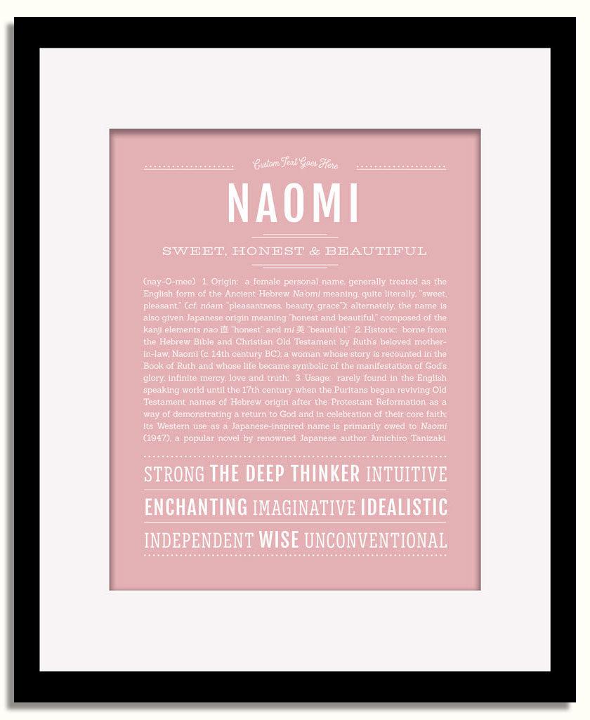 Frame Options | Dusty Rose | Black Frame, Matted