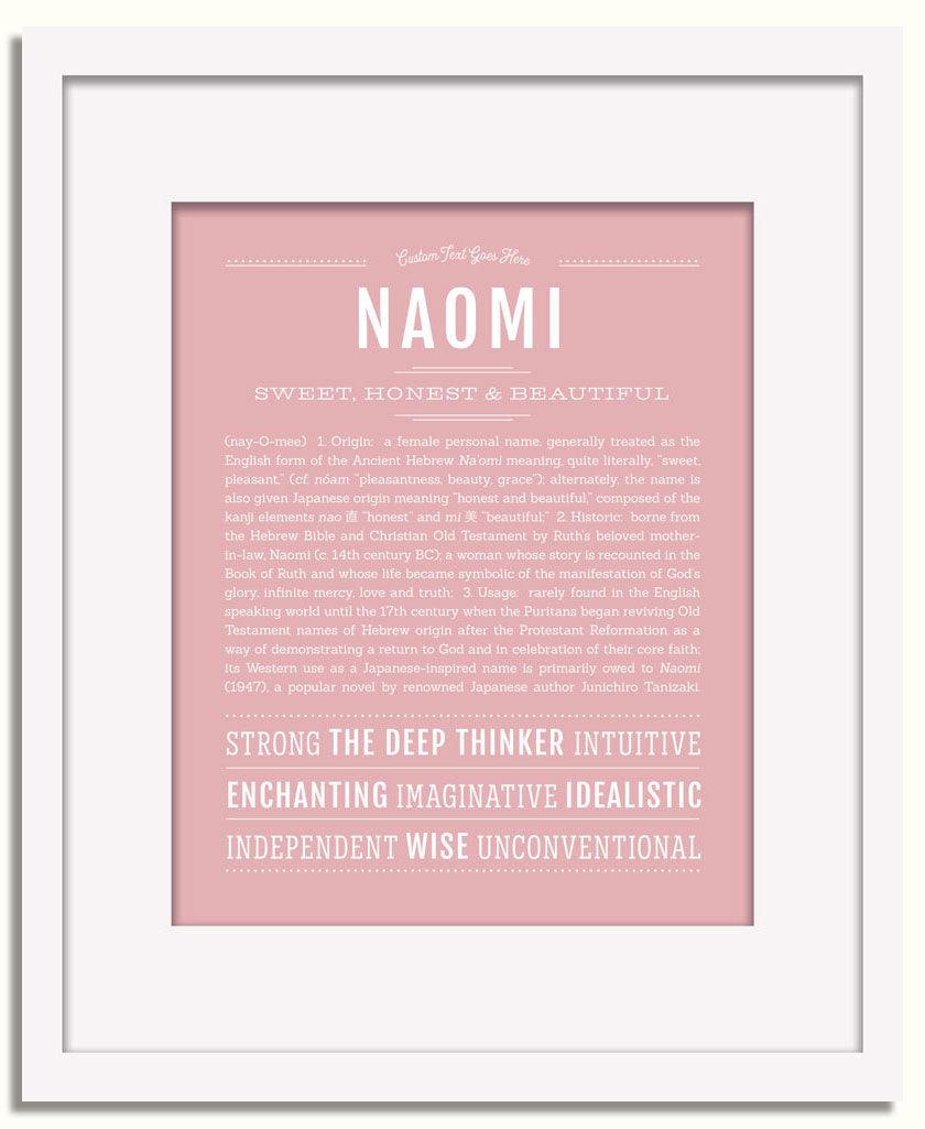 Frame Options | Dusty Rose | White Frame, Matted