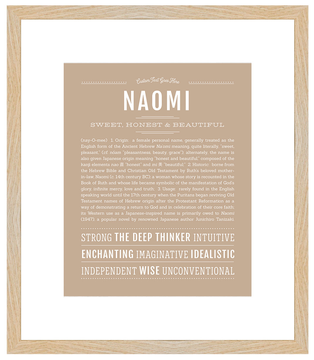 Naomi | Name Art Print