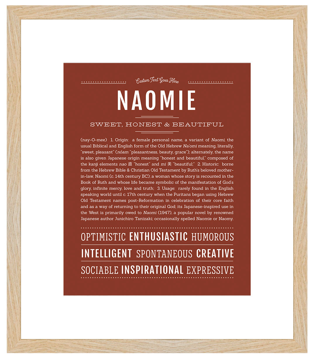 Naomie | Name Art Print