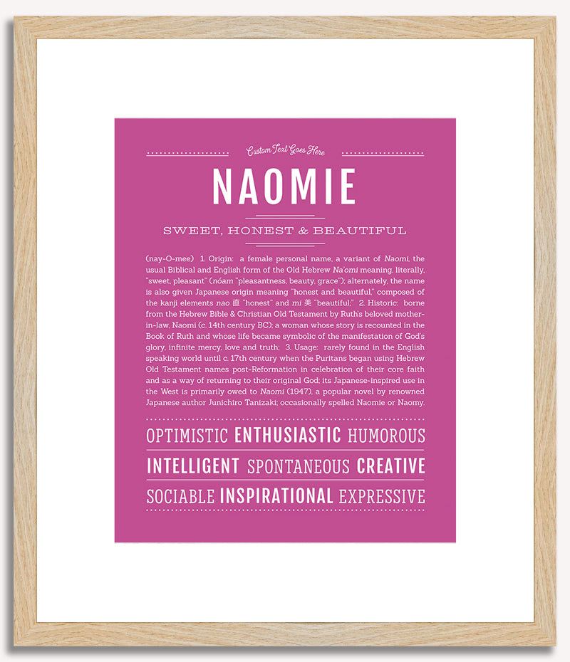 Naomie | Name Art Print