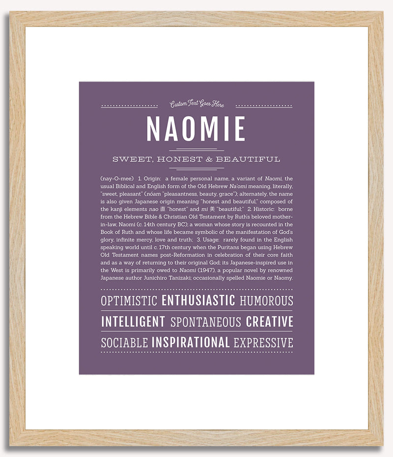 Naomie | Name Art Print