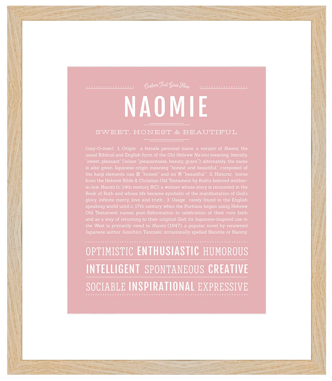 Naomie | Name Art Print