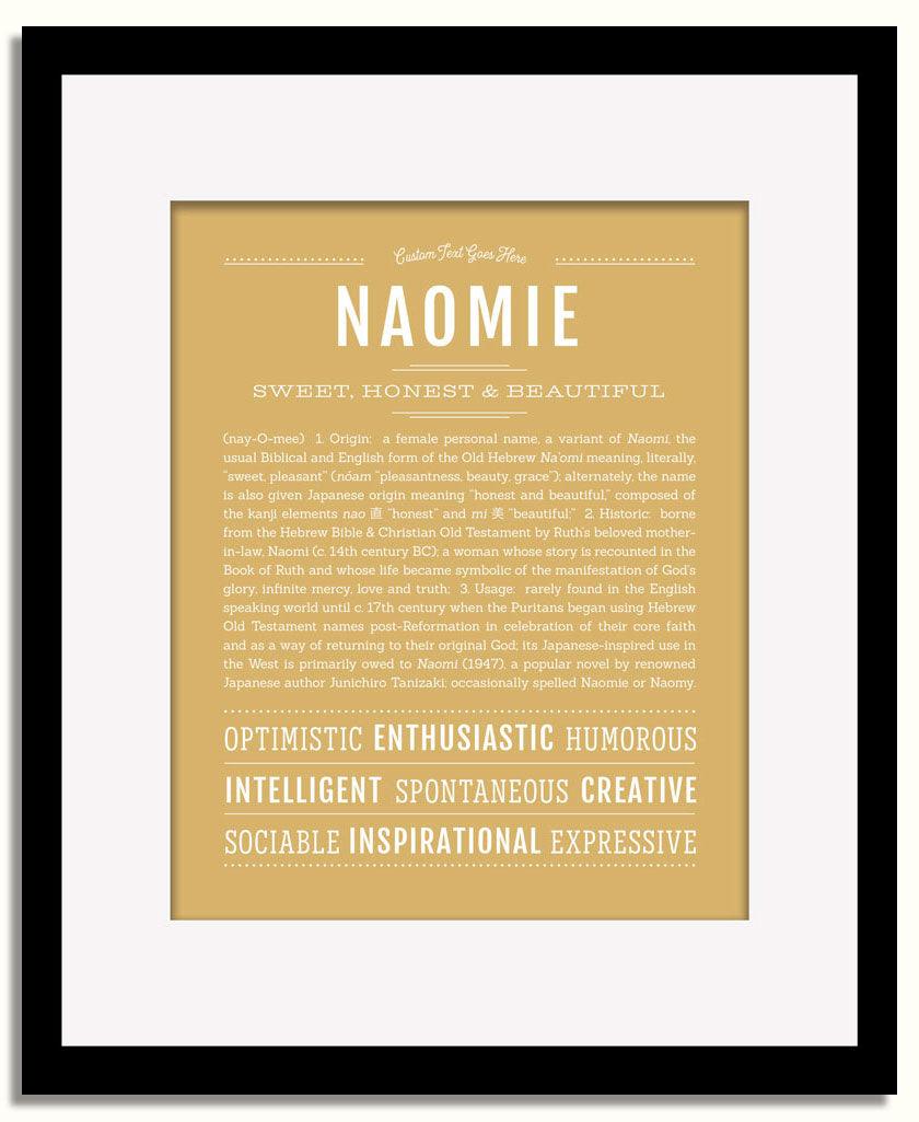 Frame Options | Matte Gold | Black Frame, Matted