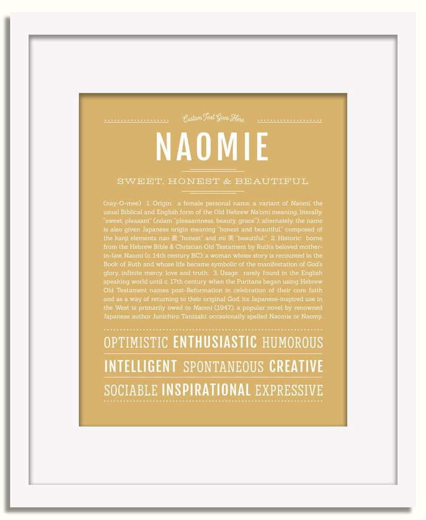 Frame Options | Matte Gold | White Frame, Matted