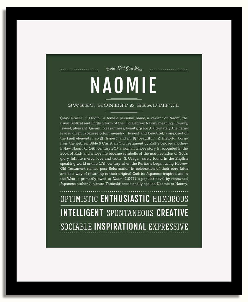 Frame Options | Deep Forest | Black Frame, Matted