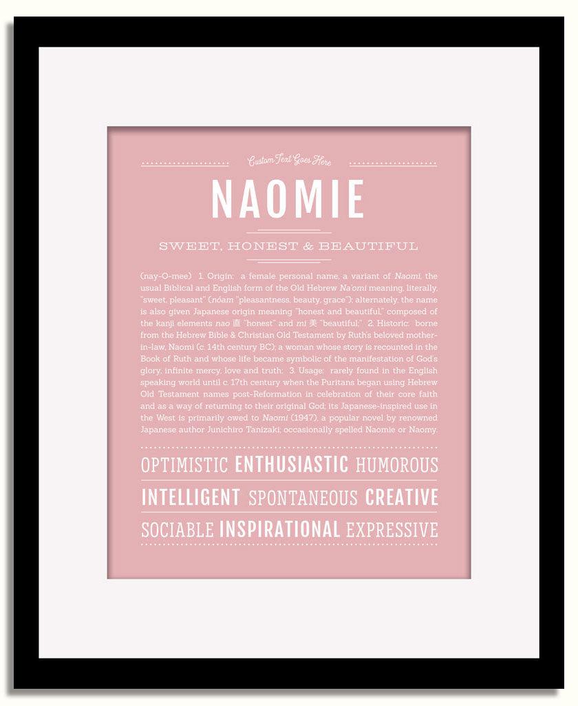 Frame Options | Dusty Rose | Black Frame, Matted