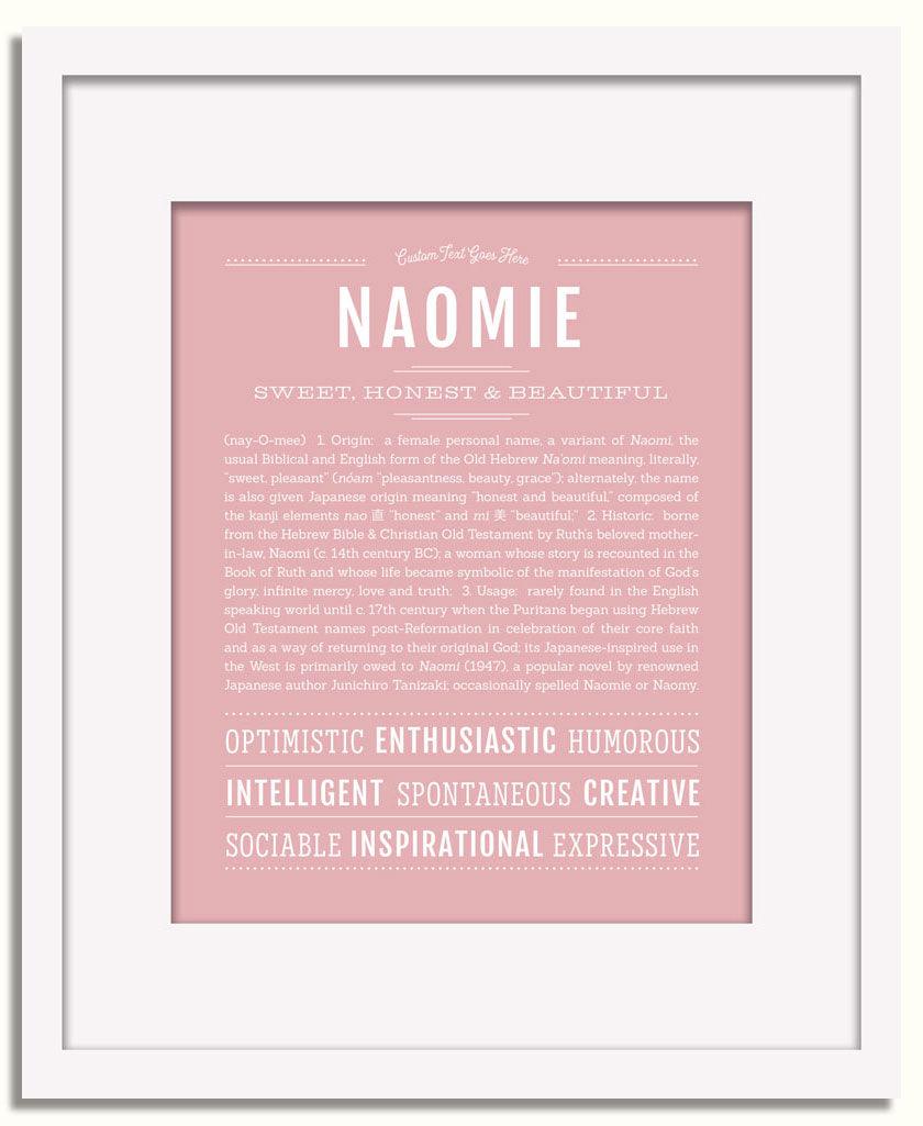 Frame Options | Dusty Rose | White Frame, Matted