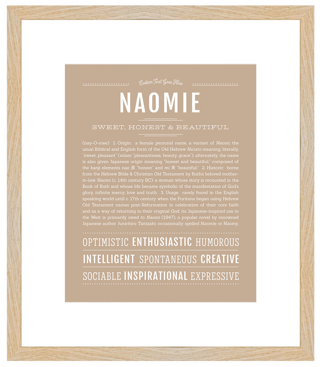 Naomie | Name Art Print