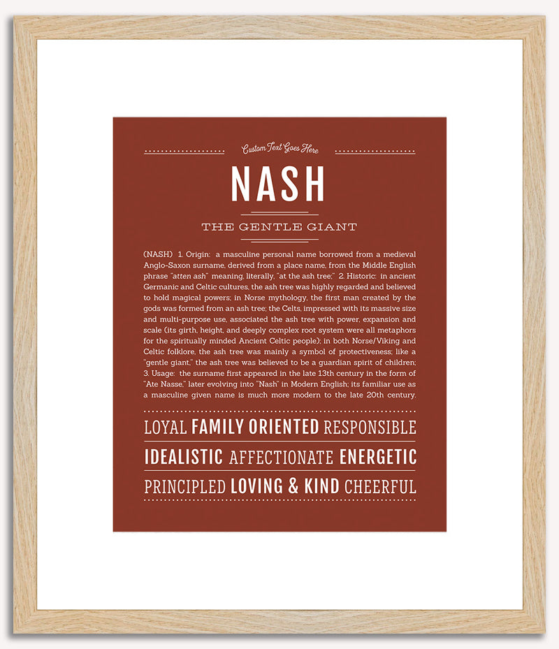 Nash | Name Art Print