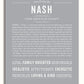 Nash | Name Art Print – Name Stories