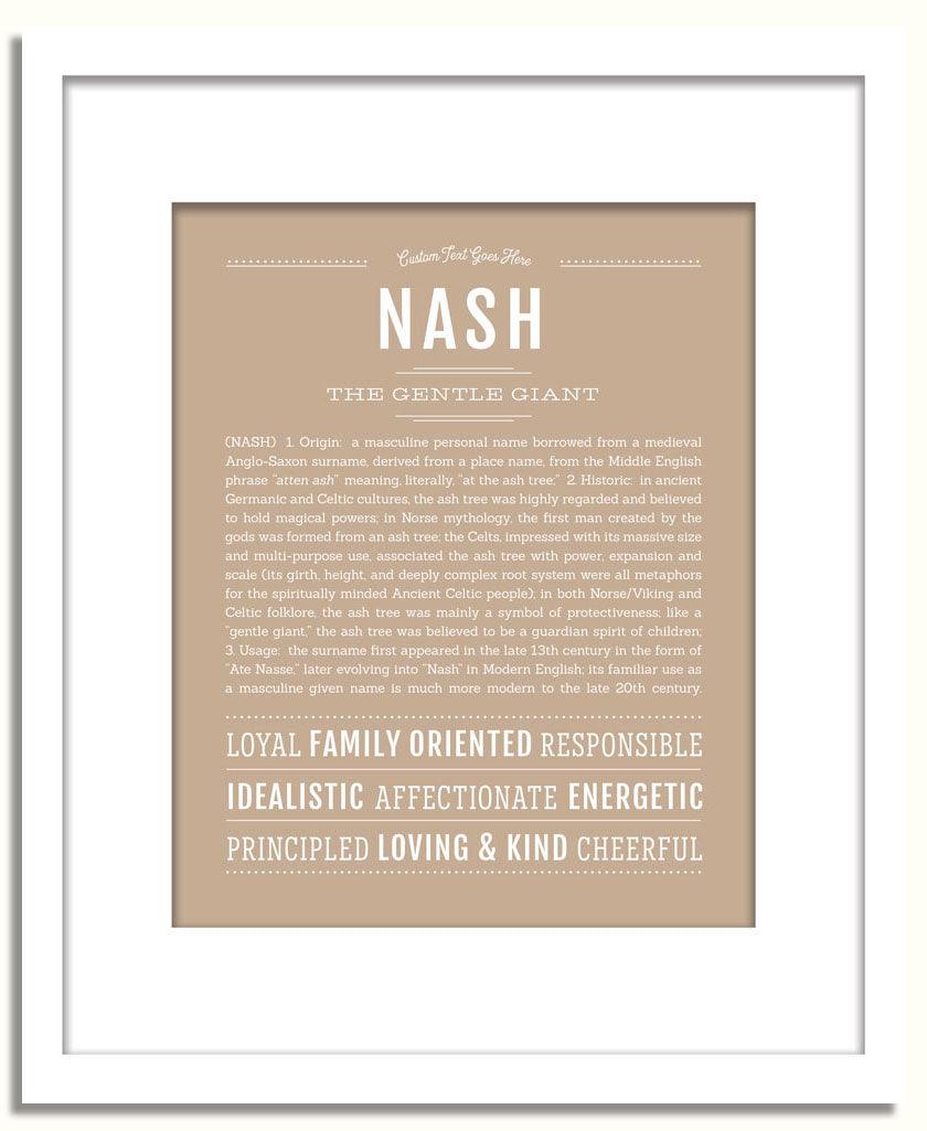 Frame Options | Tan | White Frame, Matted