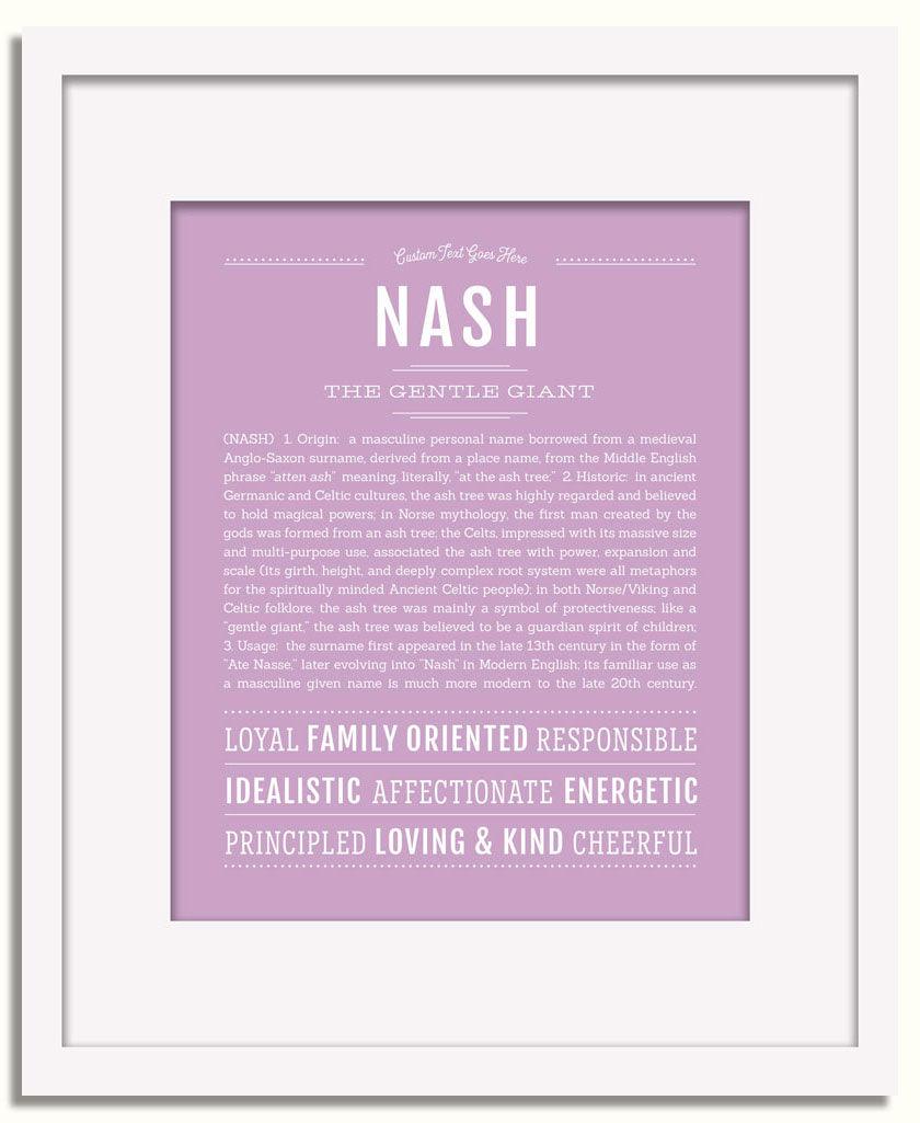 Frame Options | Lilac | White Frame, Matted