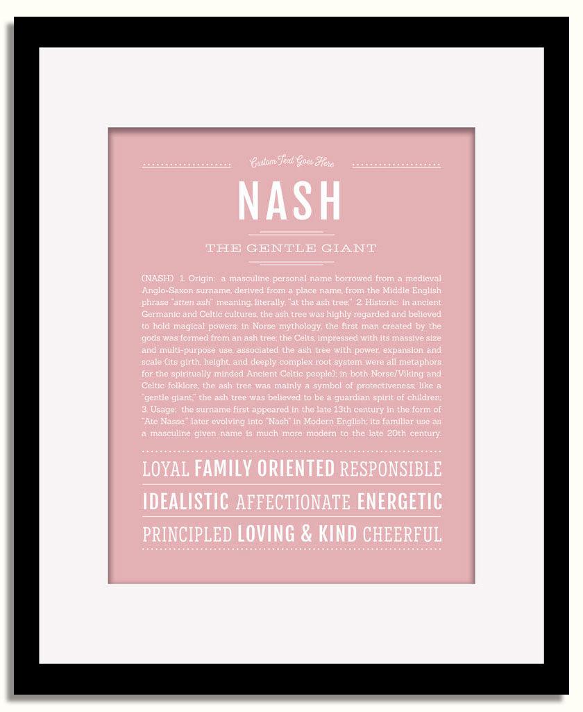 Frame Options | Dusty Rose | Black Frame, Matted