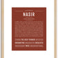 Nasir | Name Art Print