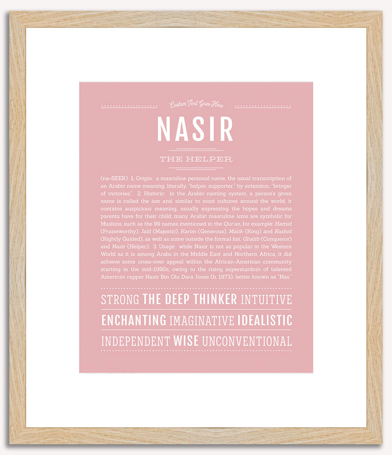 Nasir | Name Art Print