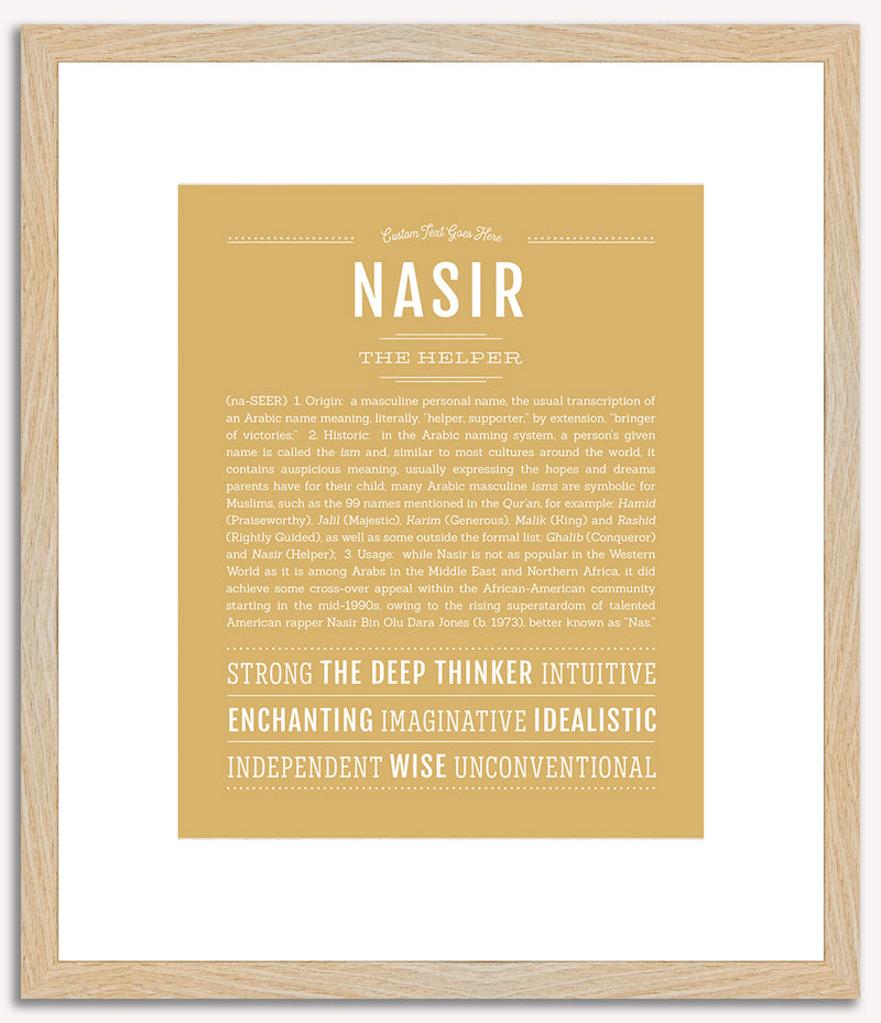 Nasir | Name Art Print