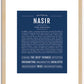 Nasir | Name Art Print