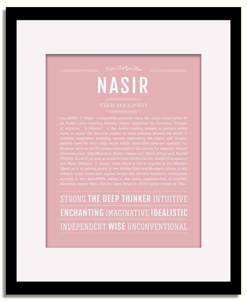 Frame Options | Dusty Rose | Black Frame, Matted