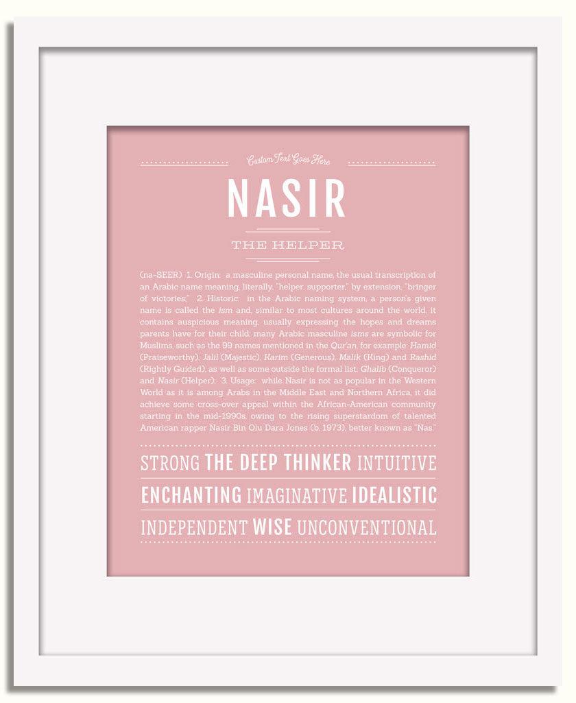 Frame Options | Dusty Rose | White Frame, Matted