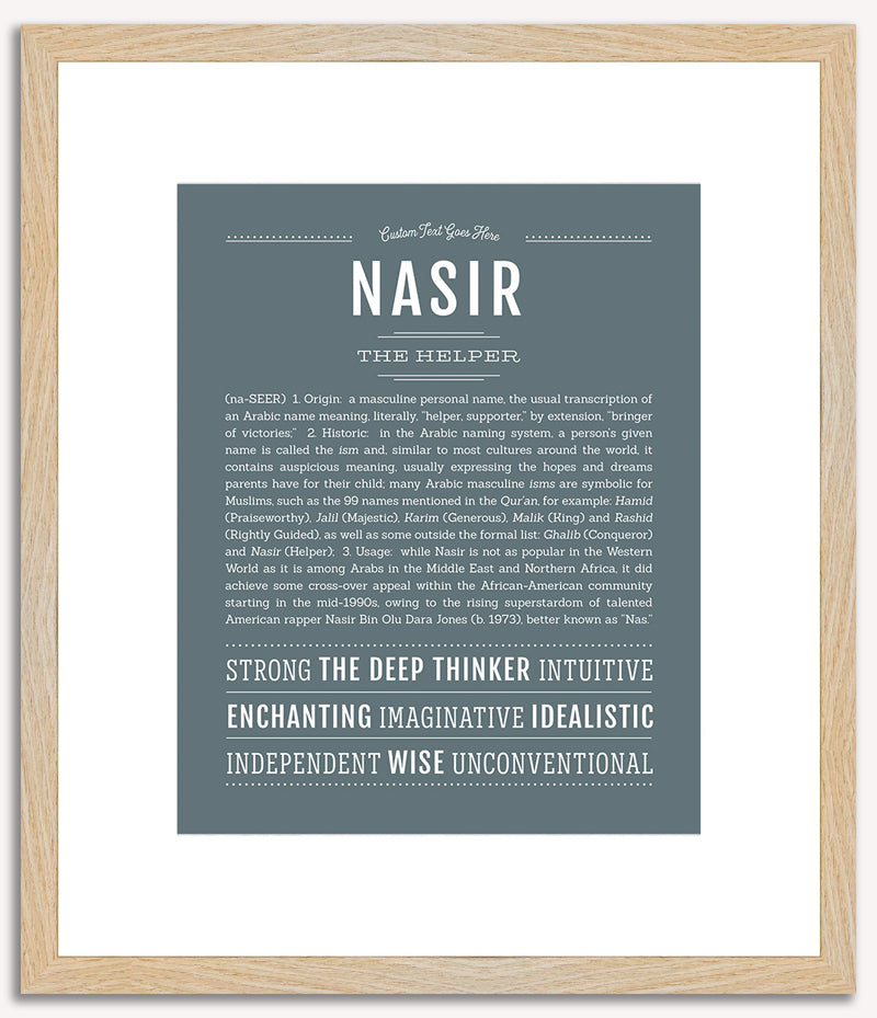 Nasir | Name Art Print