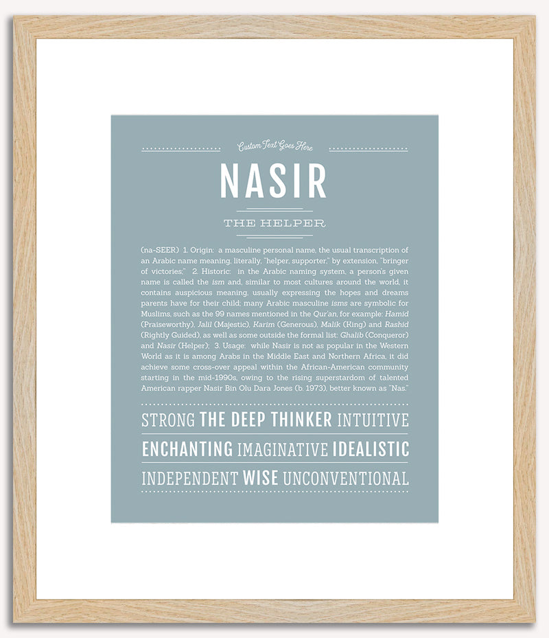 Nasir | Name Art Print