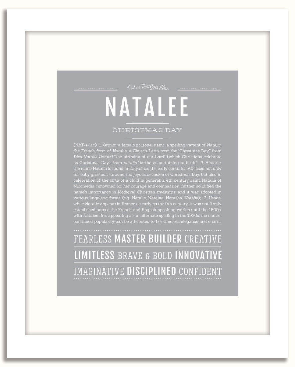 Frame Options | Light Gray | White Frame, Matted