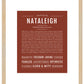 Nataleigh | Name Art Print