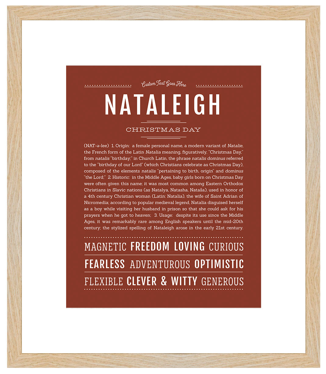 Nataleigh | Name Art Print