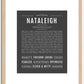 Nataleigh | Name Art Print