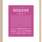 Nataleigh | Name Art Print