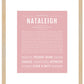 Nataleigh | Name Art Print