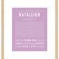 Nataleigh | Name Art Print